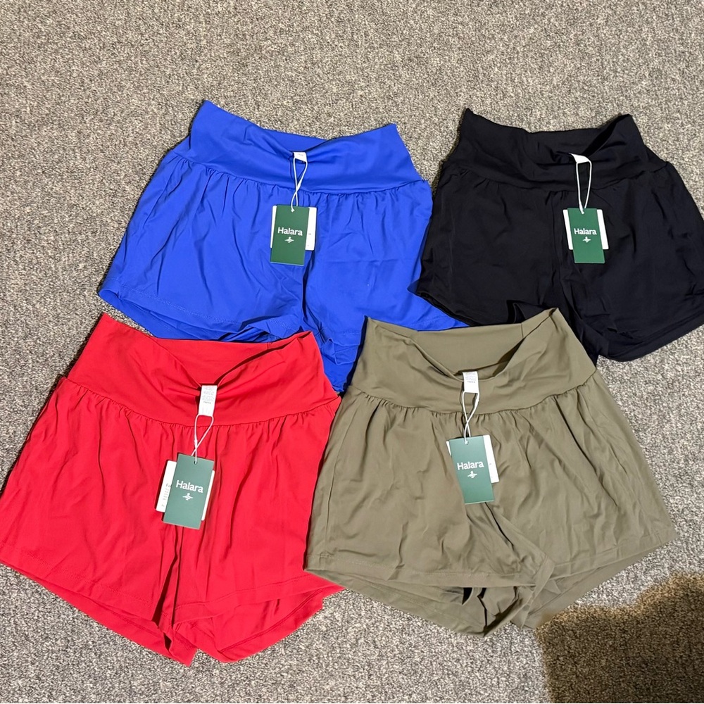HALARA Women's Athletic Shorts - Vibrant Collection